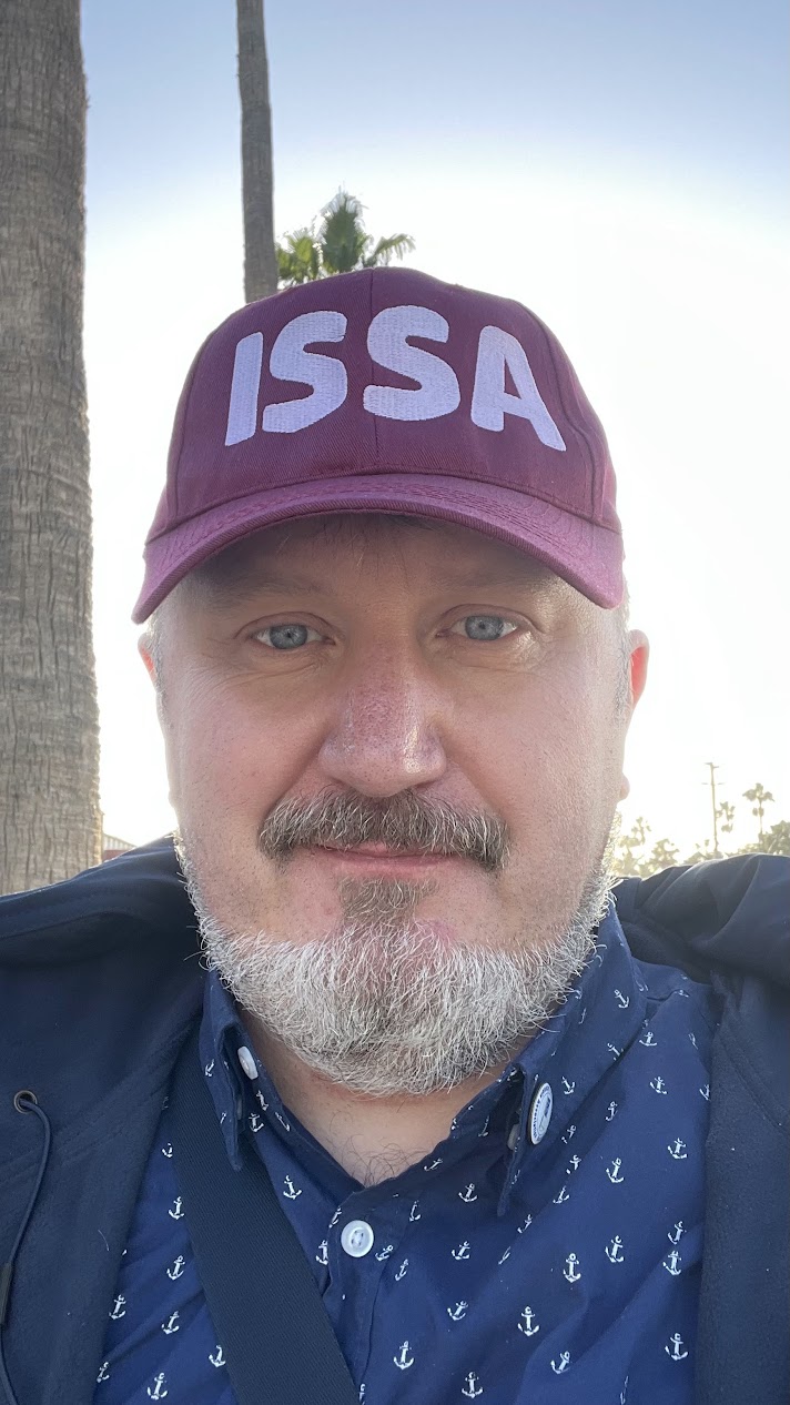 Vadim Nareyko in an ISSA cap, founder of the FairHelm academy